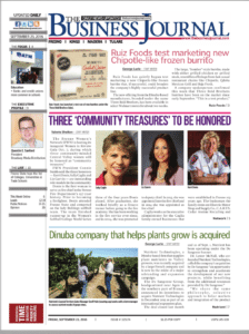 Nutrient TECH on cover of the Fresno Business Journal