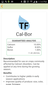 Nutrient TECH mobile app screenshot