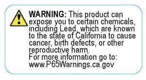 Prop 65 Warning California